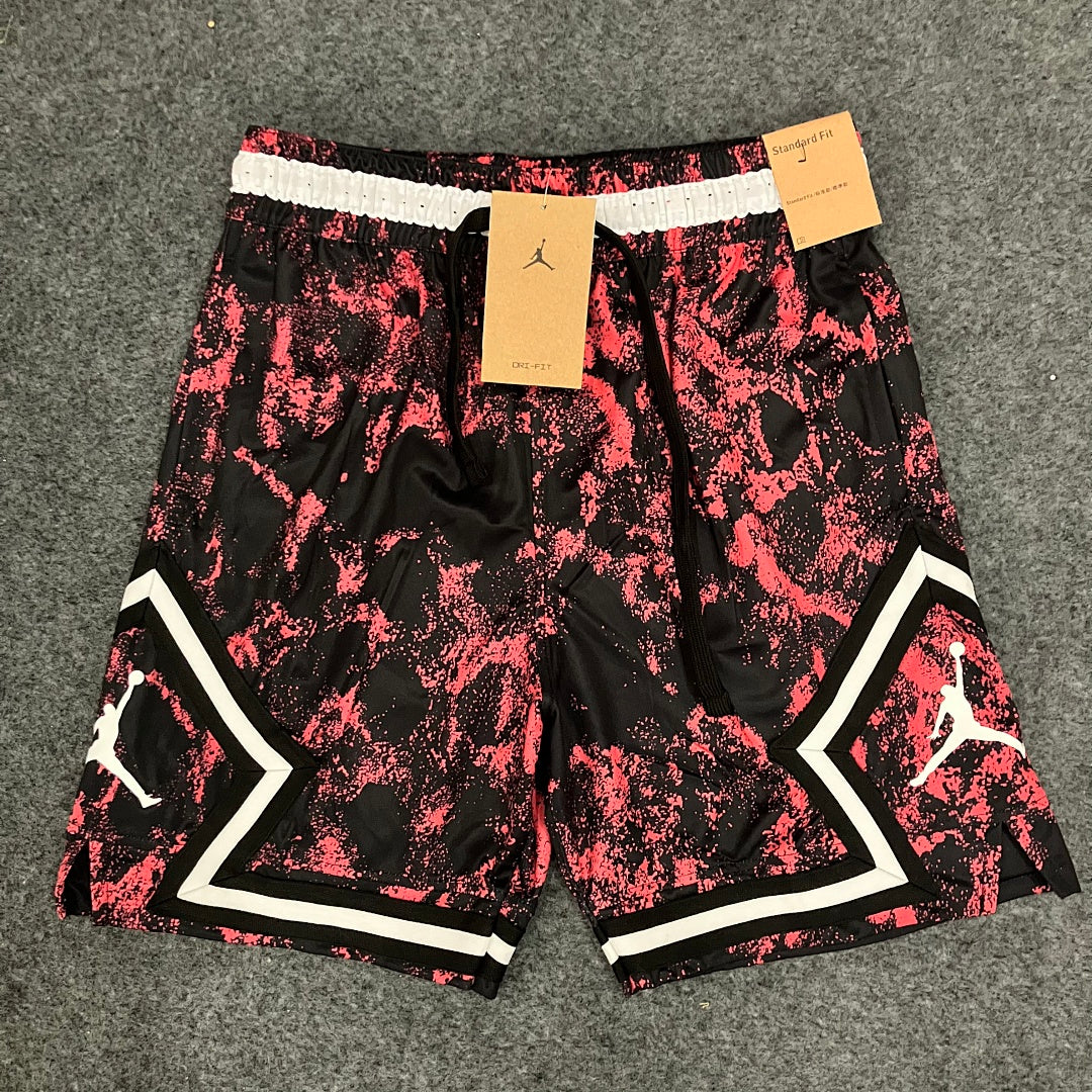 מכנס ג'ורדן שיש אדום שחור