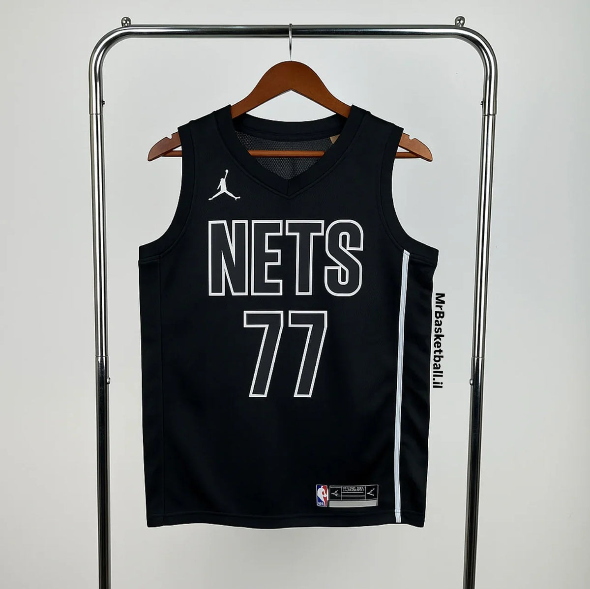 גופיית NBA בן שרף שחורה בברוקלין נטס