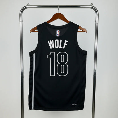 גופיית NBA דני וולף שחורה בברוקלין נטס