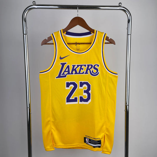 גופיית NBA לברון ג׳יימס צהובה בלוס אנג׳לס לייקרס