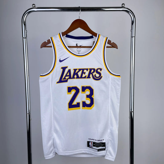 גופיית NBA לברון ג׳יימס לבנה בלוס אנג׳לס לייקרס