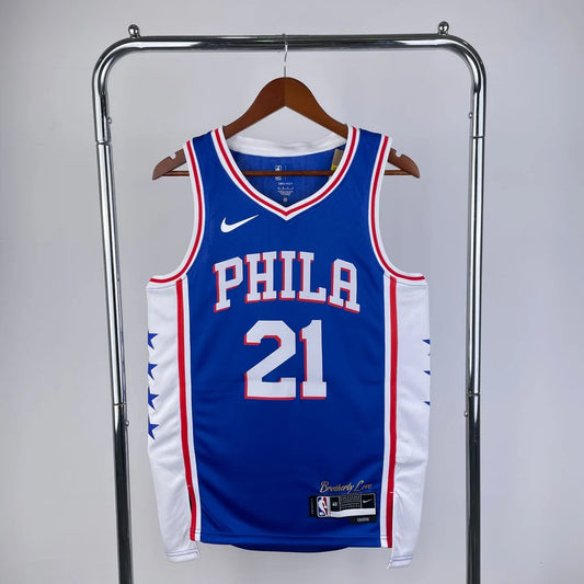 גופיית NBA ג'ואל אמביד כחולה בפילדלפיה 76'
