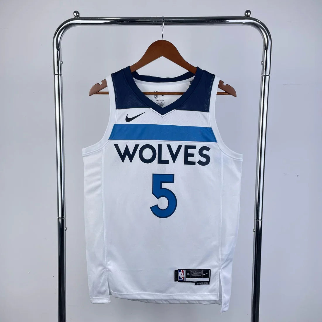 גופיית NBA אנתוני אדוארדס לבנה במינסוטה טימברוולבס
