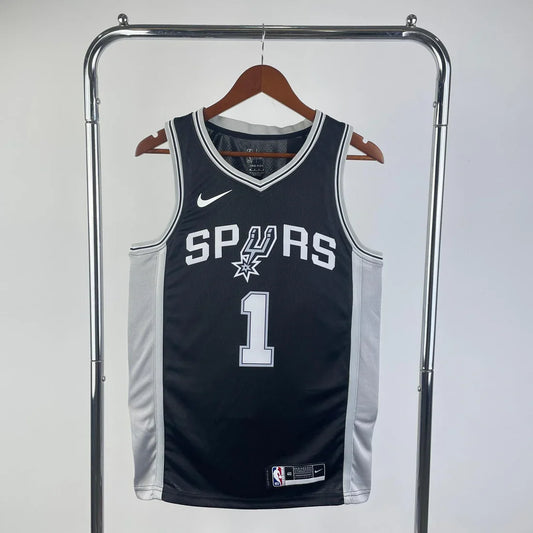 גופיית NBA ויקטור וומבניאמה שחורה סן אנטוניו ספרס